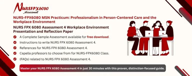 NURS FPX 6080 Assessment 4 Workplace Environment Presentation and Reflection Paper